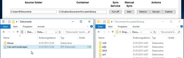 Verschlüsselte Datei- und Verzeichnis-Backups